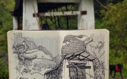 Реальность, перенесенная на бумагу: невероятные скетчи архитектора из Колумбии