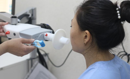 Впервые в Казахстане: диффузионный тест — современная методика исследования легких