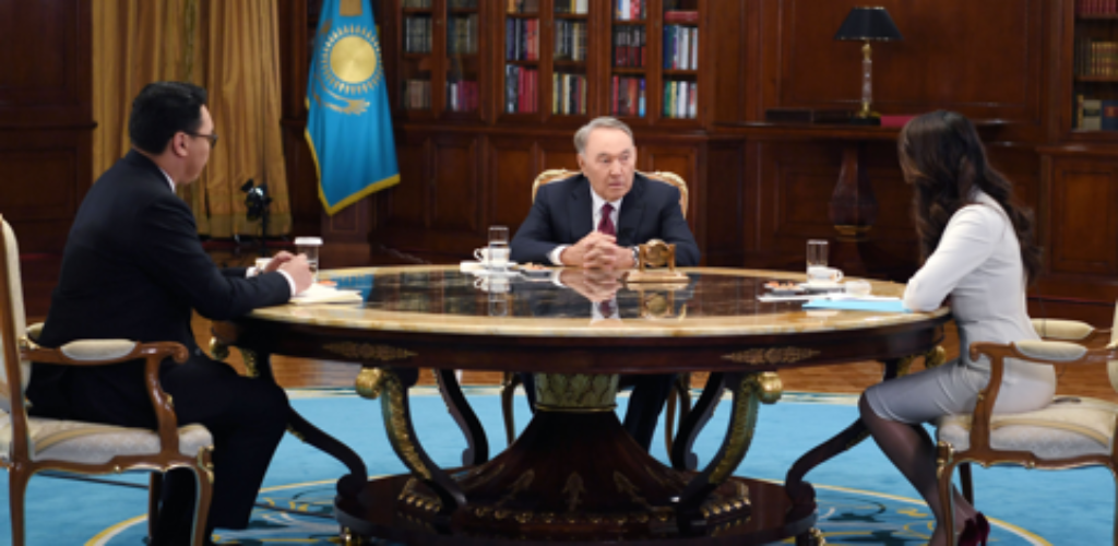 Первое интервью Назарбаева в качестве Елбасы