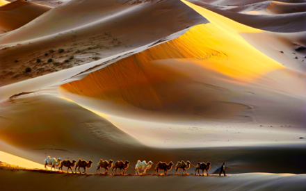 Какова толщина слоя песка в пустынях