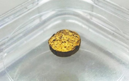 Ученые создали «пластиковое» золото, которое в 10 раз легче самородного