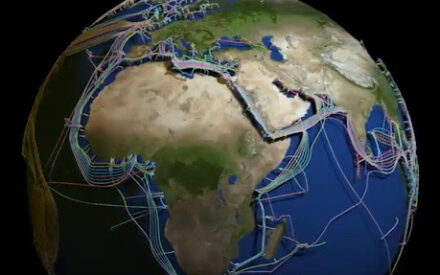 Создана трехмерная карта подводных волоконно-оптических кабелей